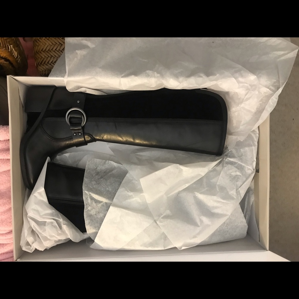 Marc Fisher NIB Black Riding Boots- Size 5 Women’s